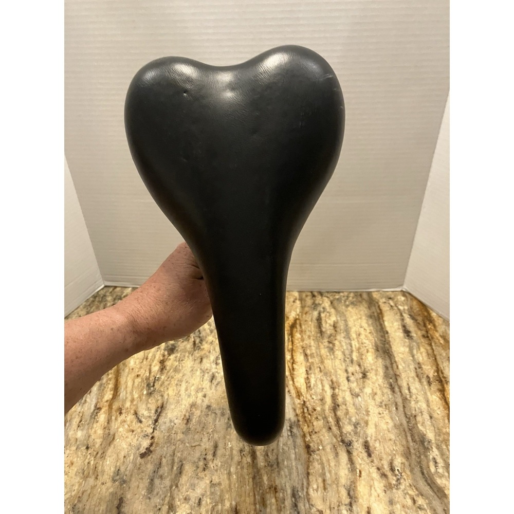 Vintage Avocet Touring Seat Comfort Wide Saddle MTB Tour Black Bicycle Seat
